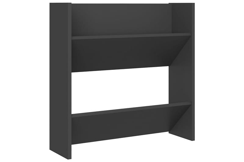 Seinäkenkäkaapit 4 kpl harmaa 60x18x60 cm lastulevy - Säilytys - Kenkäsäilytys