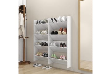 Seinäkenkäkaapit 4 kpl korkeakiilto 60x18x60 cm - Säilytys - Kenkäsäilytys
