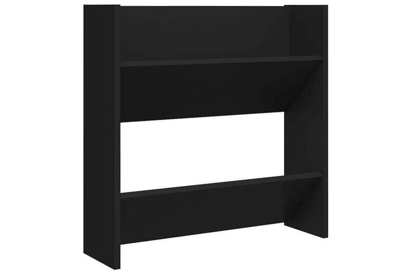 Seinäkenkäkaapit 4 kpl musta 60x18x60 cm lastulevy - Säilytys - Kenkäsäilytys