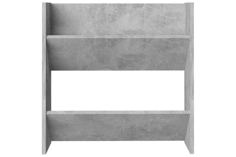 Seinäkenkäkaappi betoninharmaa 60x18x60 cm lastulevy - Säilytys - Kenkäsäilytys