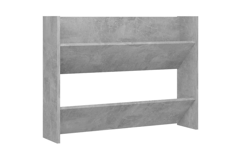 Seinäkenkäkaappi betoninharmaa 80x18x60 cm lastulevy - Säilytys - Kenkäsäilytys
