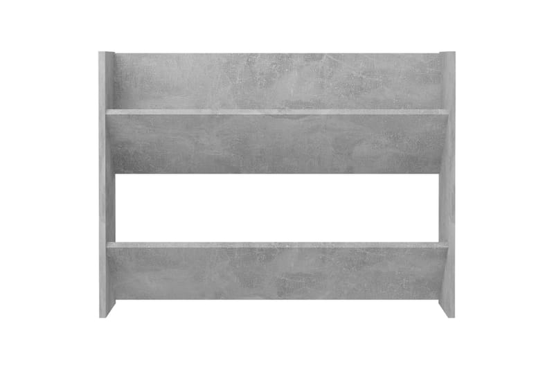 Seinäkenkäkaappi betoninharmaa 80x18x60 cm lastulevy - Säilytys - Kenkäsäilytys