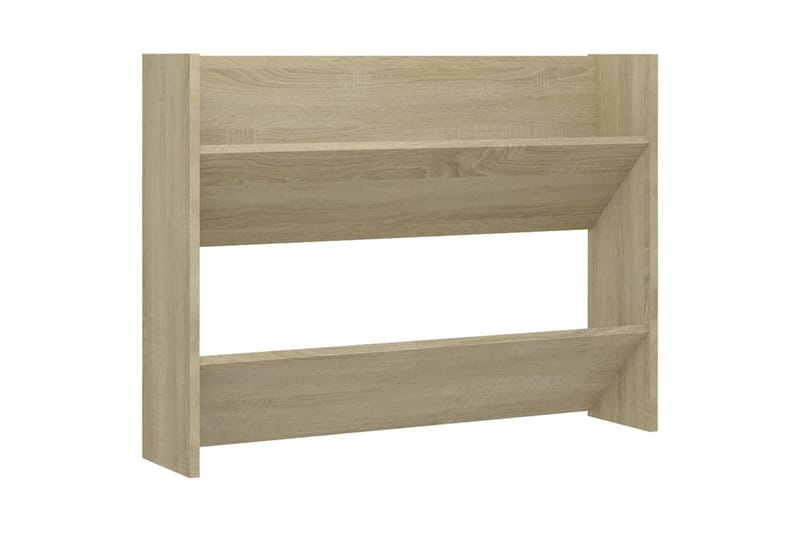 Seinäkenkäkaappi Sonoma-tammi 80x18x60 cm lastulevy - Säilytys - Kenkäsäilytys