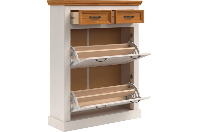 Selma Kenkäkaappi 90x115 cm - Valkoinen - Säilytys - Kenkäsäilytys