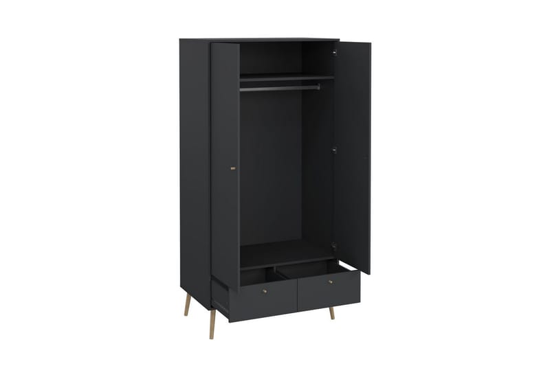 Shinta Vaatekaappi 99x200 cm - Harmaa - Säilytys - Kenkäsäilytys