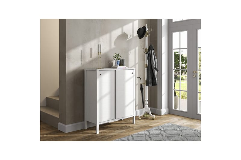 Sovran Kenkäkaappi 92 cm - Luonnollinen/Valkoinen - Säilytys - Kenkäsäilytys