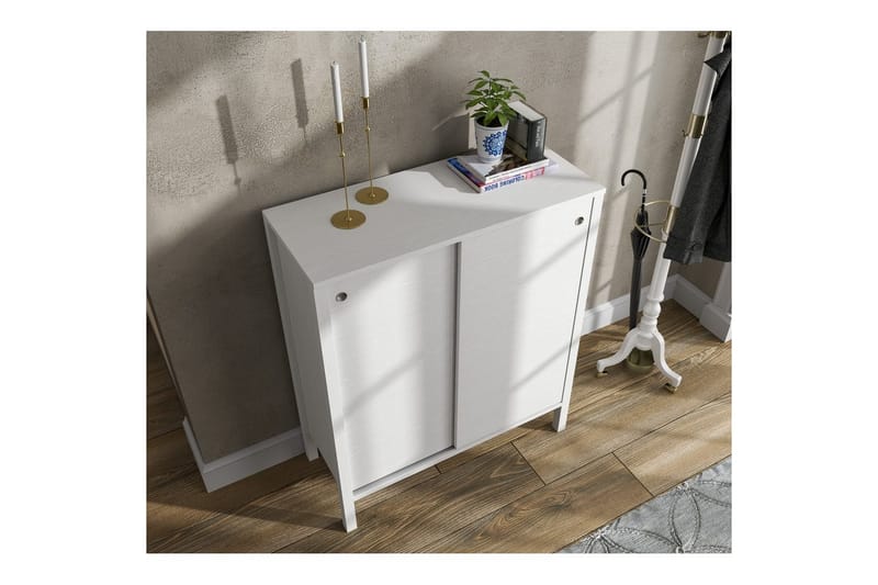 Sovran Kenkäkaappi 92 cm - Luonnollinen/Valkoinen - Säilytys - Kenkäsäilytys