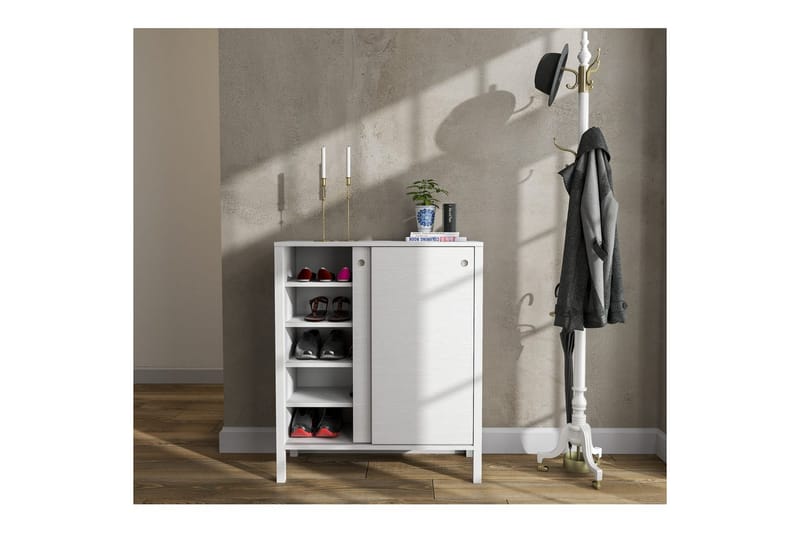 Sovran Kenkäkaappi 92 cm - Luonnollinen/Valkoinen - Säilytys - Kenkäsäilytys