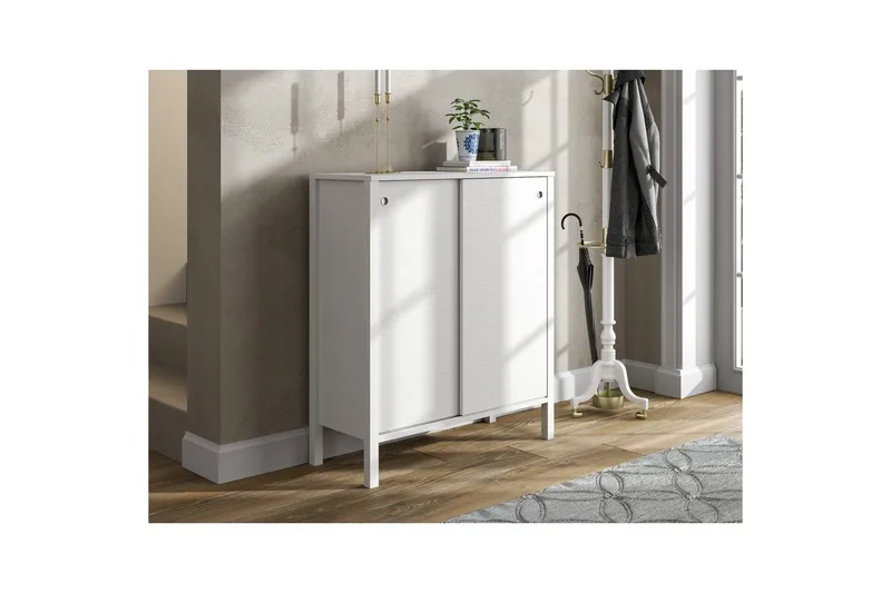 Sovran Kenkäkaappi 92 cm - Luonnollinen/Valkoinen - Säilytys - Kenkäsäilytys