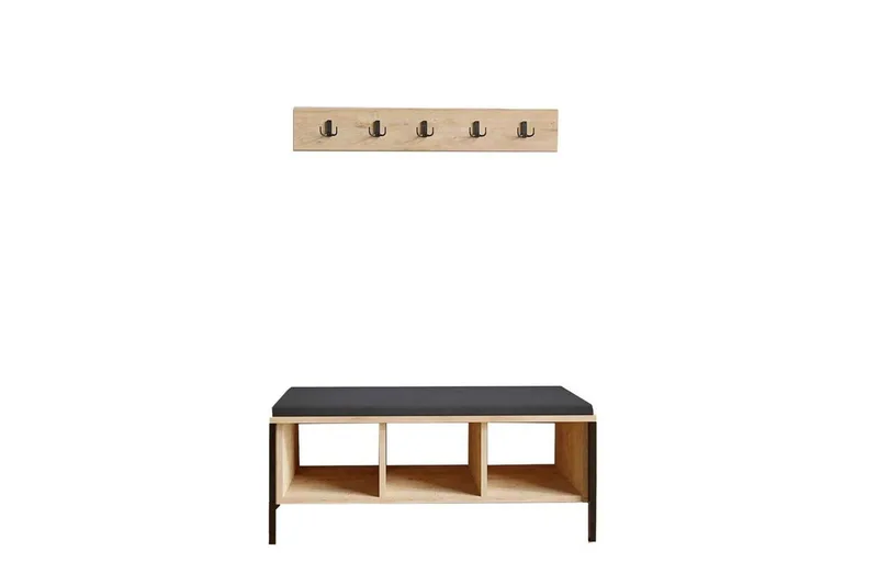 Talric Kenkäkaappi 100 cm - Luonnollinen - Säilytys - Kenkäsäilytys