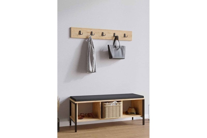 Talric Kenkäkaappi 100 cm - Luonnollinen - Säilytys - Kenkäsäilytys