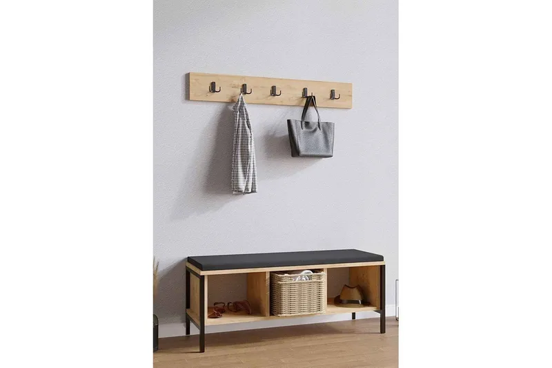 Talric Kenkäkaappi 100 cm - Luonnollinen - Säilytys - Kenkäsäilytys