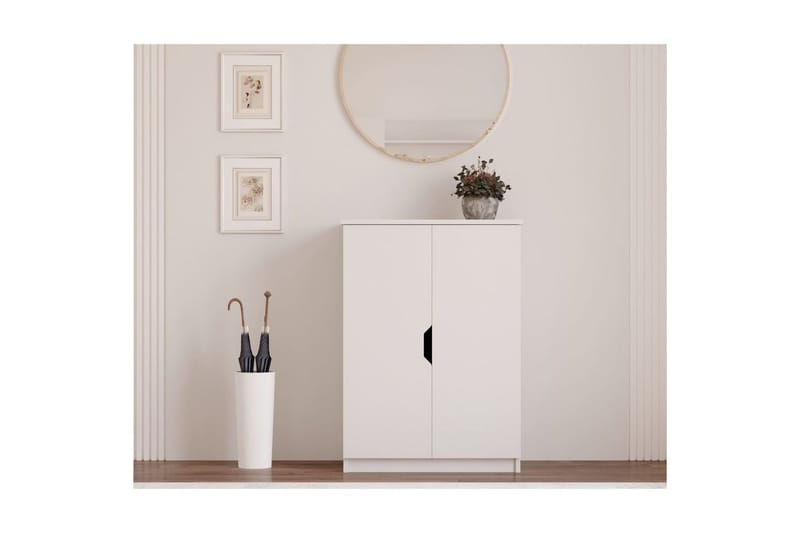 Torvenor Kenkäkaappi 70 cm - Matta Valkoinen - Säilytys - Kenkäsäilytys