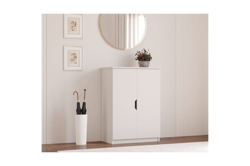 Torvenor Kenkäkaappi 70 cm - Matta Valkoinen - Säilytys - Kenkäsäilytys
