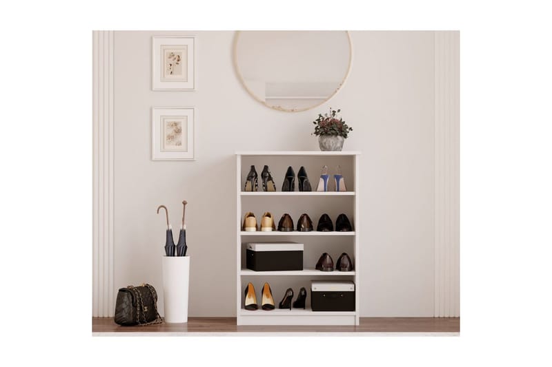 Torvenor Kenkäkaappi 70 cm - Matta Valkoinen - Säilytys - Kenkäsäilytys