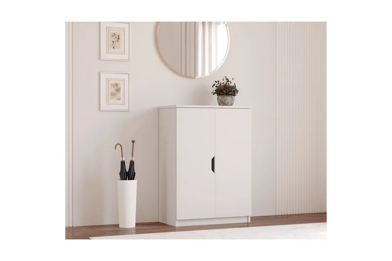 Torvenor Kenkäkaappi 70 cm - Matta Valkoinen - Säilytys - Kenkäsäilytys