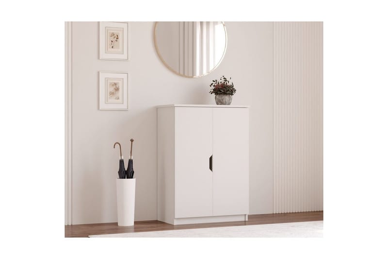 Torvenor Kenkäkaappi 70 cm - Matta Valkoinen - Säilytys - Kenkäsäilytys