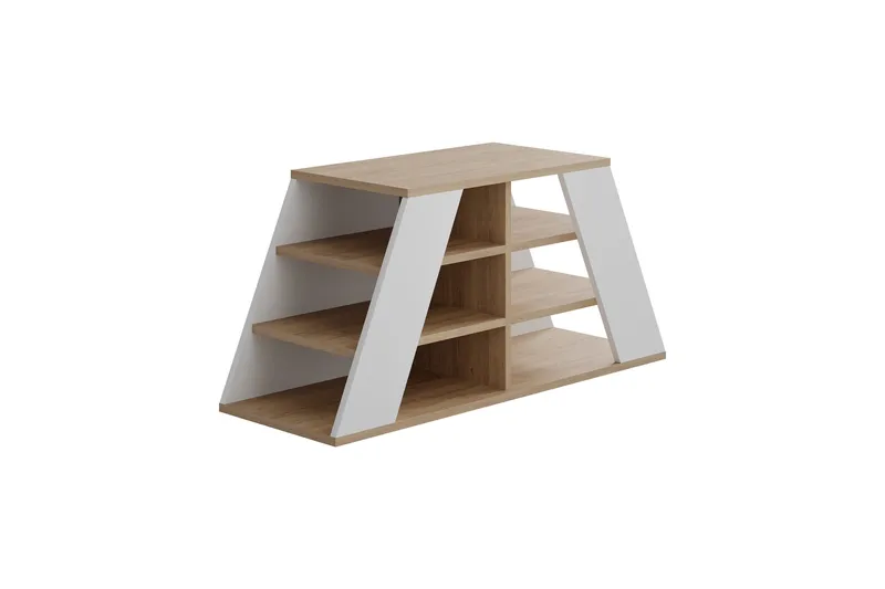 Toya Kenkäkaappi 105,5 cm, Tammi/Valkoinen