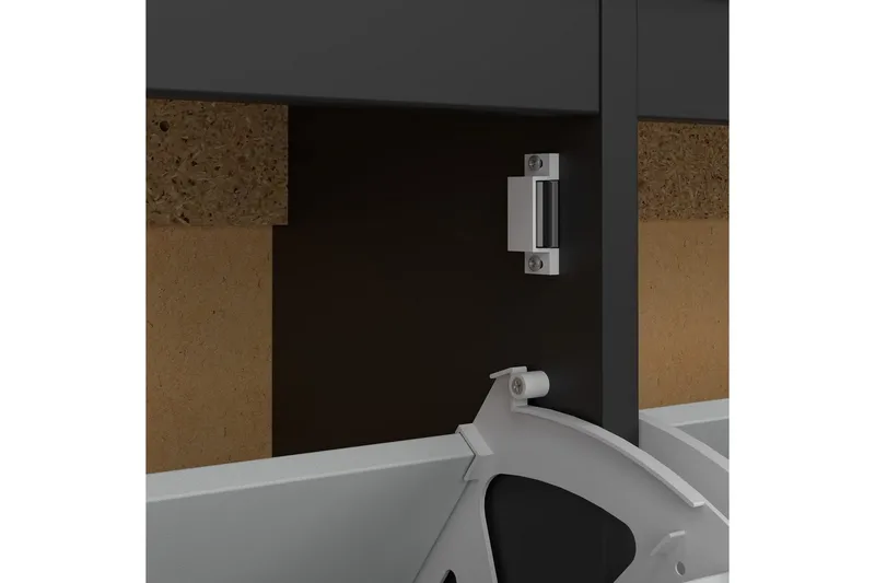 Vallvidera Kenkäkaappi 102,6 cm - Musta - Säilytys - Kenkäsäilytys