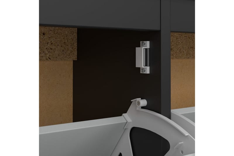 Vallvidera Kenkäkaappi 102,6 cm - Musta - Säilytys - Kenkäsäilytys