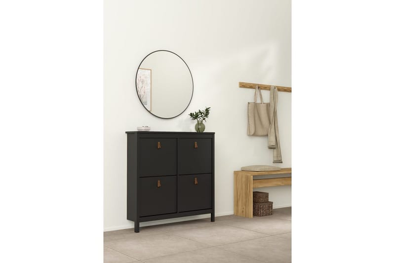 Vallvidera Kenkäkaappi 102,6 cm - Musta - Säilytys - Kenkäsäilytys