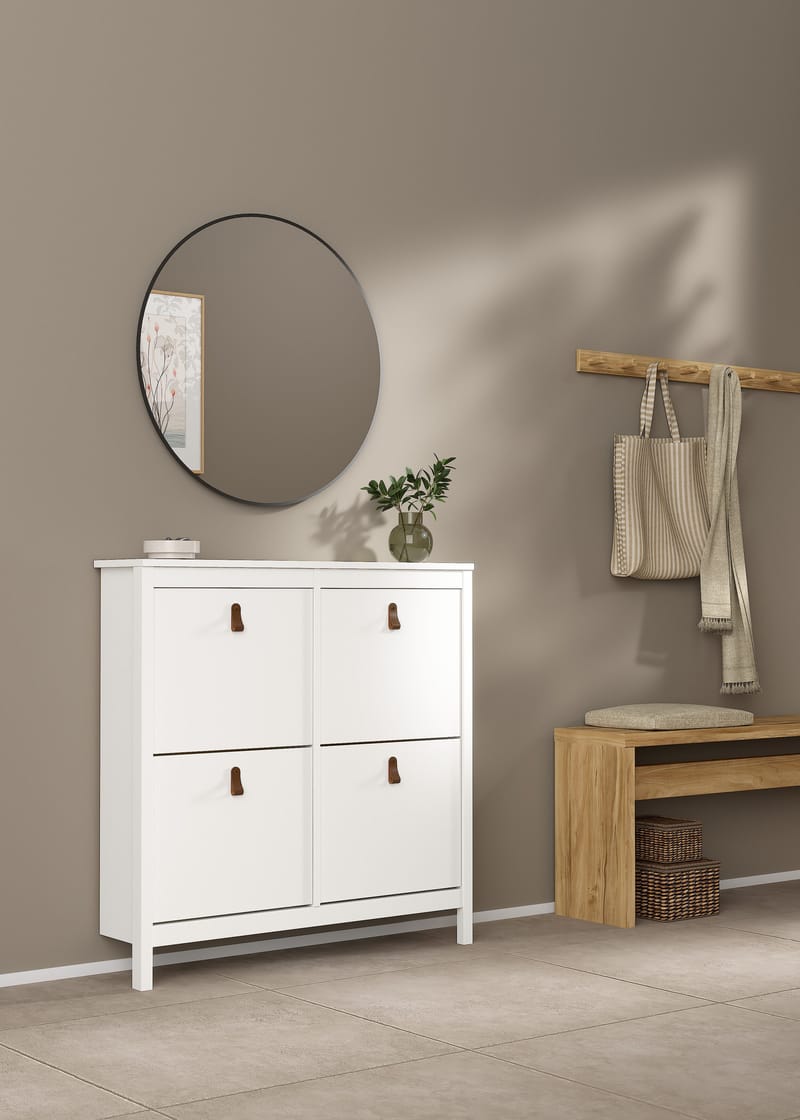 Vallvidera kenkäkaappi 4 lokeroa 103x25x103 cm - Säilytys - Kenkäsäilytys