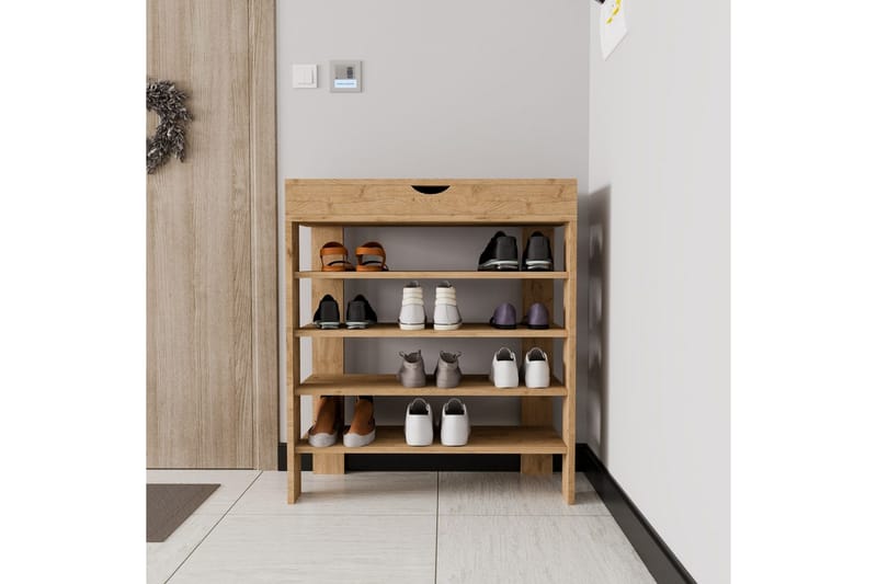Viraa Kenkäkaappi 80 cm - Natural - Säilytys - Kenkäsäilytys