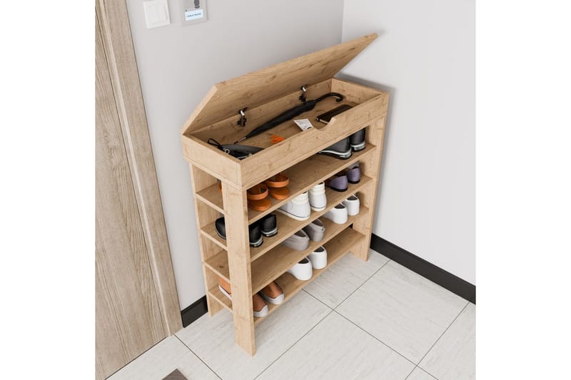 Viraa Kenkäkaappi 80 cm - Natural - Säilytys - Kenkäsäilytys