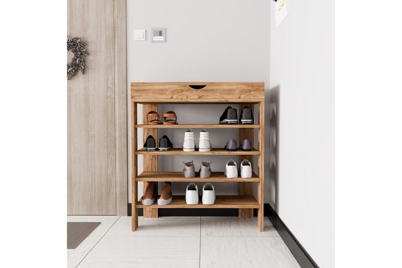 Viraa Kenkäkaappi 80 cm - Natural - Säilytys - Kenkäsäilytys