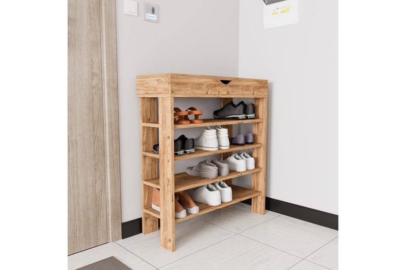Viraa Kenkäkaappi 80 cm - Natural - Säilytys - Kenkäsäilytys