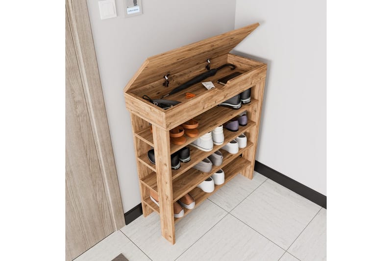 Viraa Kenkäkaappi 80 cm - Natural - Säilytys - Kenkäsäilytys