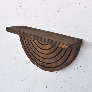 Koristeellinen puinen seinähylly Hanah Home Raflon (31 x 16 x 9 cm) Malli: puolikaari alas - Säilytys - Seinäsäilytys
