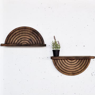 Koristeellinen puinen seinähylly Hanah Home Raflon (31 x 16 x 9 cm) Malli: puolikaari sekoitus - Säilytys - Seinäsäilytys