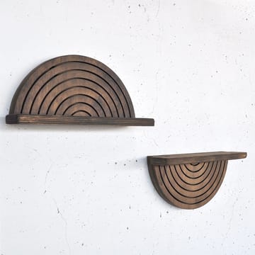 Koristeellinen puinen seinähylly Hanah Home Raflon (31 x 16 x 9 cm) Malli: puolikaari sekoitus - Säilytys - Seinäsäilytys