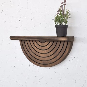 Koristeellinen puinen seinähylly Hanah Home Raflon (31 x 16 x 9 cm) Malli: puolikaari alas - Säilytys - Seinäsäilytys