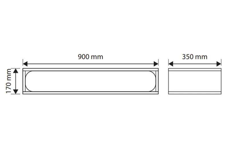 Marinport Seinäkaappi 90 cm - Beige - Säilytys - Seinäsäilytys