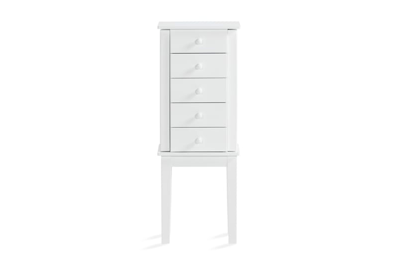 Korukaappi Tyors 34x26x91 cm - Valkoinen - Säilytys - Piensäilytys - Korujen säilytys - Korukaappi