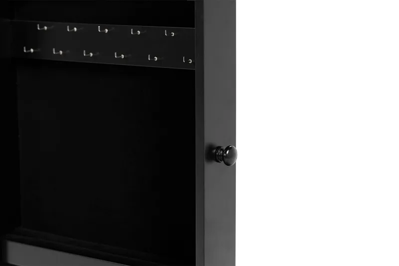 Seinäkaappi Moreno 37,4 cm Peilillä - Valkoinen - Säilytys - Piensäilytys - Korujen säilytys - Korukaappi