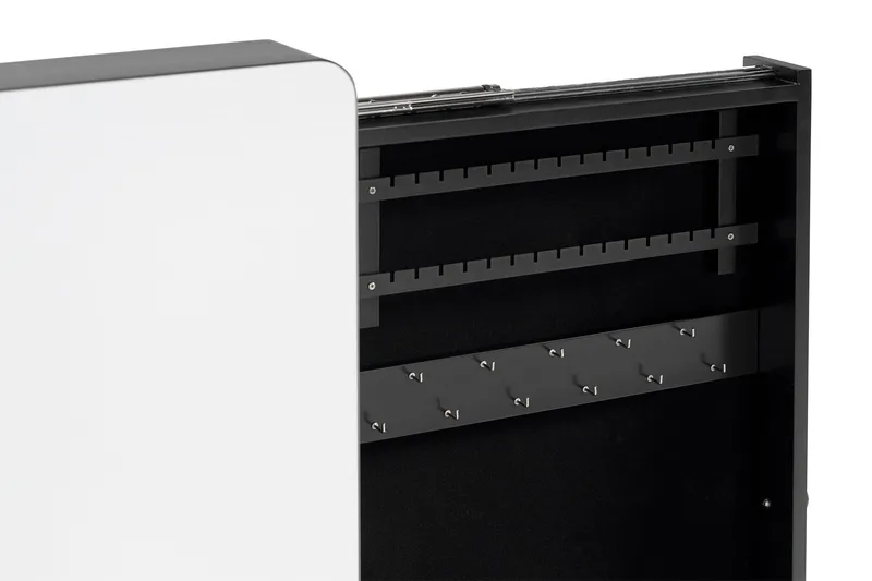 Seinäkaappi Moreno 37,4 cm Peilillä - Valkoinen - Säilytys - Piensäilytys - Korujen säilytys - Korukaappi