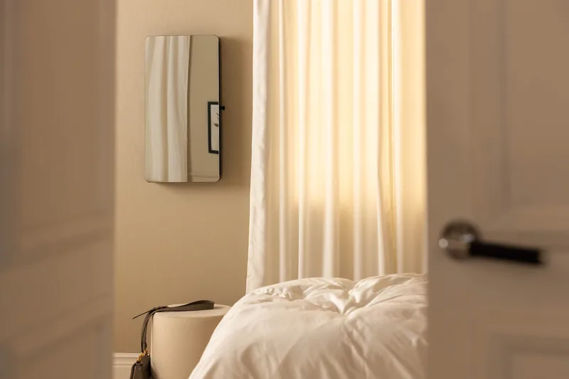 Seinäkaappi Moreno 37,4 cm Peilillä - Valkoinen - Säilytys - Piensäilytys - Korujen säilytys - Korukaappi