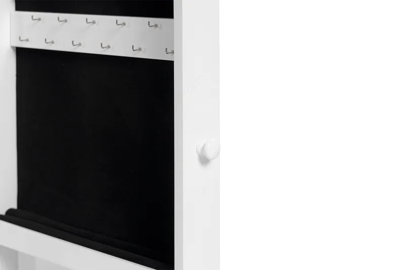 Seinäkaappi Moreno Peilillä - Valkoinen - Säilytys - Piensäilytys - Korujen säilytys - Korukaappi