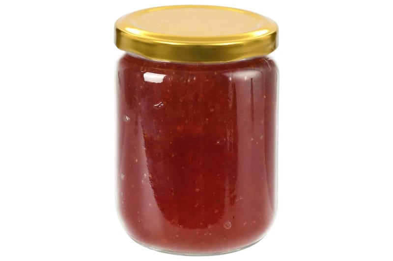 Lasiset hillopurkit kullan värisillä kansilla 96 kpl 230 ml - Kulta - Säilytys - Piensäilytys