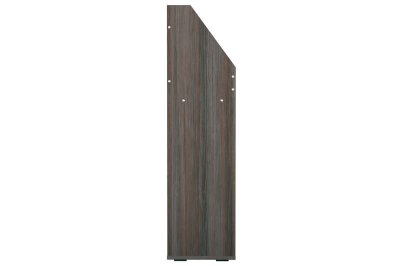 Lasten lehtiteline harmaa/Sonoma-tammi 71x30x114 cm lastulev - Harmaa - Säilytys - Piensäilytys - Säilytysteline - Lehtiteline