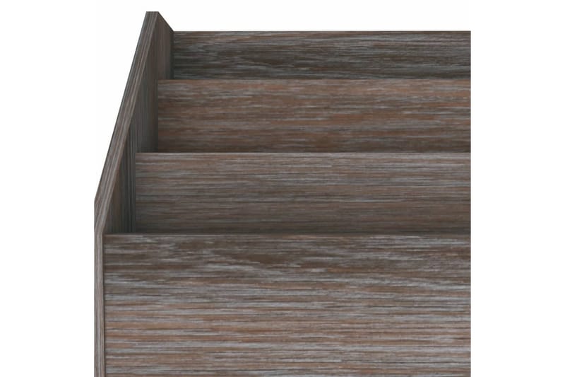 Lasten lehtiteline harmaa/Sonoma-tammi 71x30x78,5 cm lastule - Harmaa - Säilytys - Piensäilytys - Säilytysteline - Lehtiteline