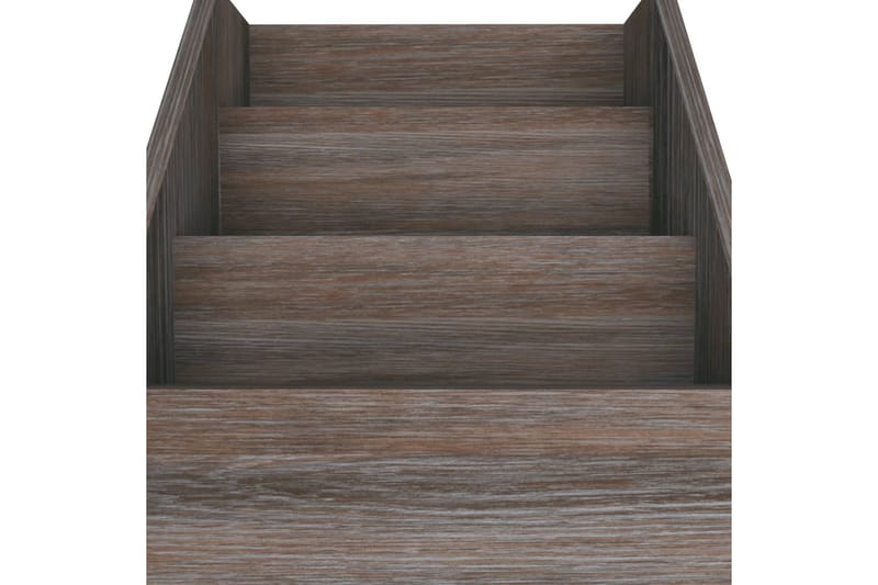Lasten lehtiteline harmaa/Sonoma-tammi 71x30x78,5 cm lastule - Harmaa - Säilytys - Piensäilytys - Säilytysteline - Lehtiteline
