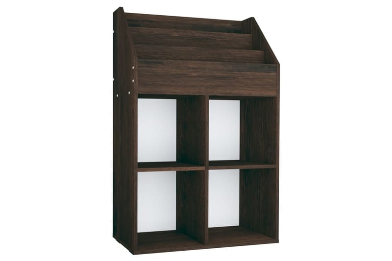 Lasten lehtiteline savutammi 71x30x114 cm lastulevy - Ruskea - Säilytys - Piensäilytys - Säilytysteline - Lehtiteline