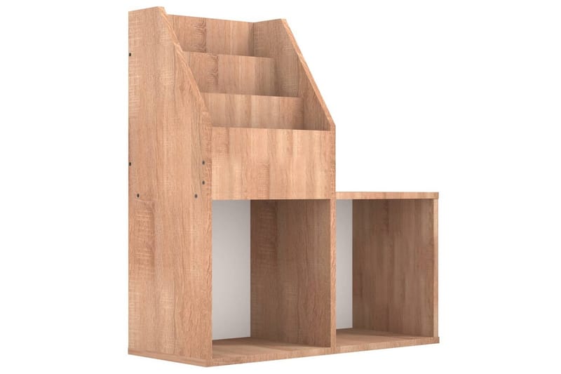 Lasten lehtiteline Sonoma-tammi 71x30x78,5 cm lastulevy - Ruskea - Säilytys - Piensäilytys - Säilytysteline - Lehtiteline