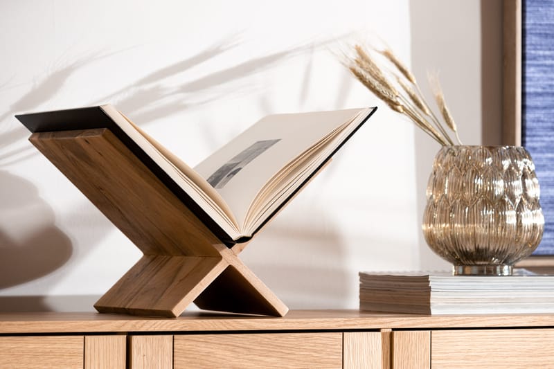 Lehtiteline Tuchscherer - Puu/Luonnonväri - Säilytys - Piensäilytys - Säilytysteline - Lehtiteline