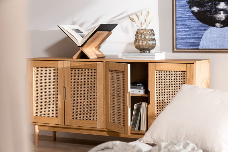 Lehtiteline Tuchscherer - Puu/Luonnonväri - Säilytys - Piensäilytys - Säilytysteline - Lehtiteline