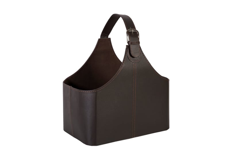 Lehtiteline Walter Tummanruskea Keinonahka, undefined